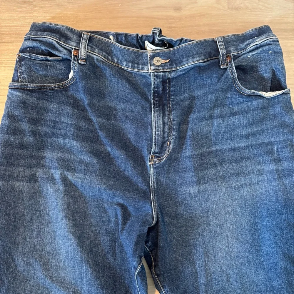 Abercrombie & Fitch curve love high rise blue flare jeans plus size 24 short
